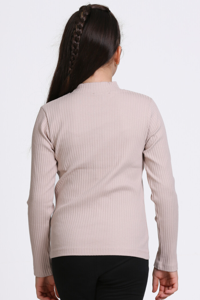 Kız Çocuk Krem Fitilli 4-12 Yaş Badi - 23328-3