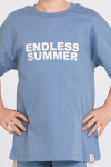 Mavi Endless Summer Sırt Baskılı 5-9 Yaş Takım - 2494-2