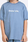 Mavi Enjoy Life Baskı 5-9 Yaş Takım - 2440-2