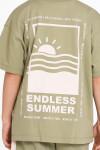 Yeşil Endless Summer Sırt Baskılı 5-9 Yaş Takım - 2494-1