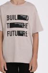 Bej Build The Future Baskılı 9-13 Yaş Takım - 81404-1