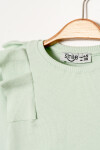 Kız Bebek Mint Omuz Fırfırlı 1-5 Yaş Sweatshirt - 3543-6